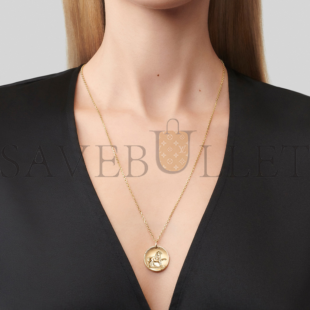 V*N CL*F arpels zodiaque medal leonis (leo) - yellow gold  vcarp7so00